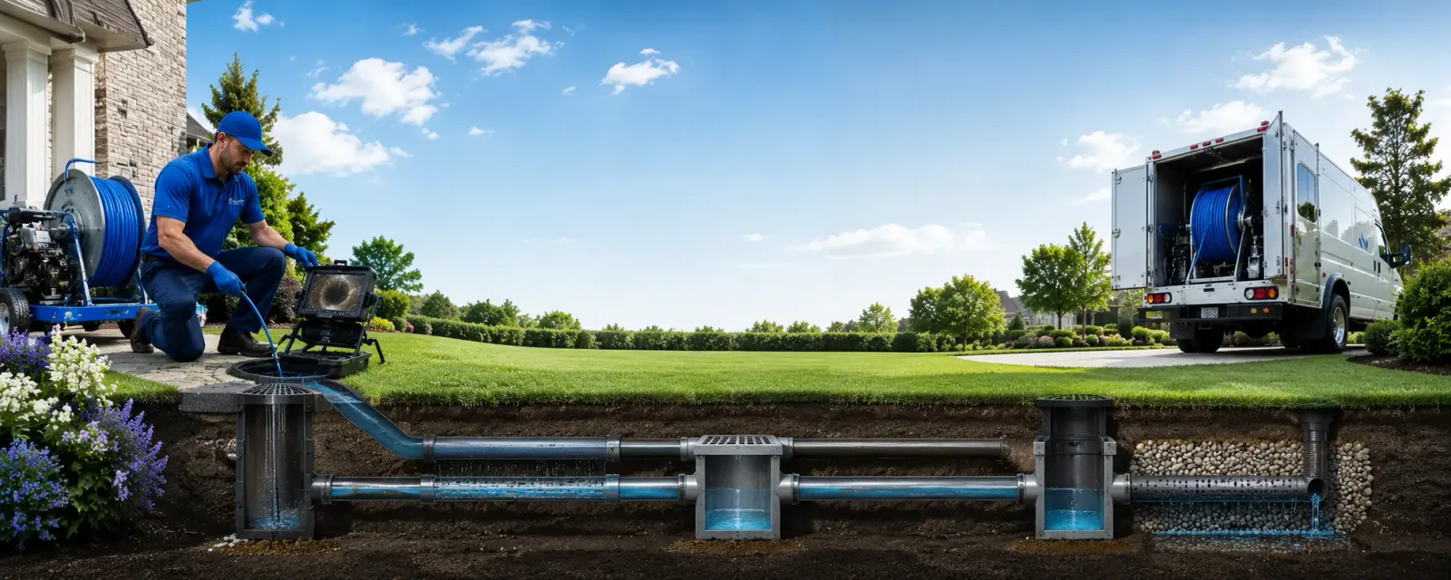 Outdoor drain cleaning information for Sweeny, TX